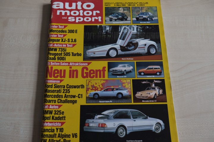 Deckblatt Auto Motor und Sport (05/1985)